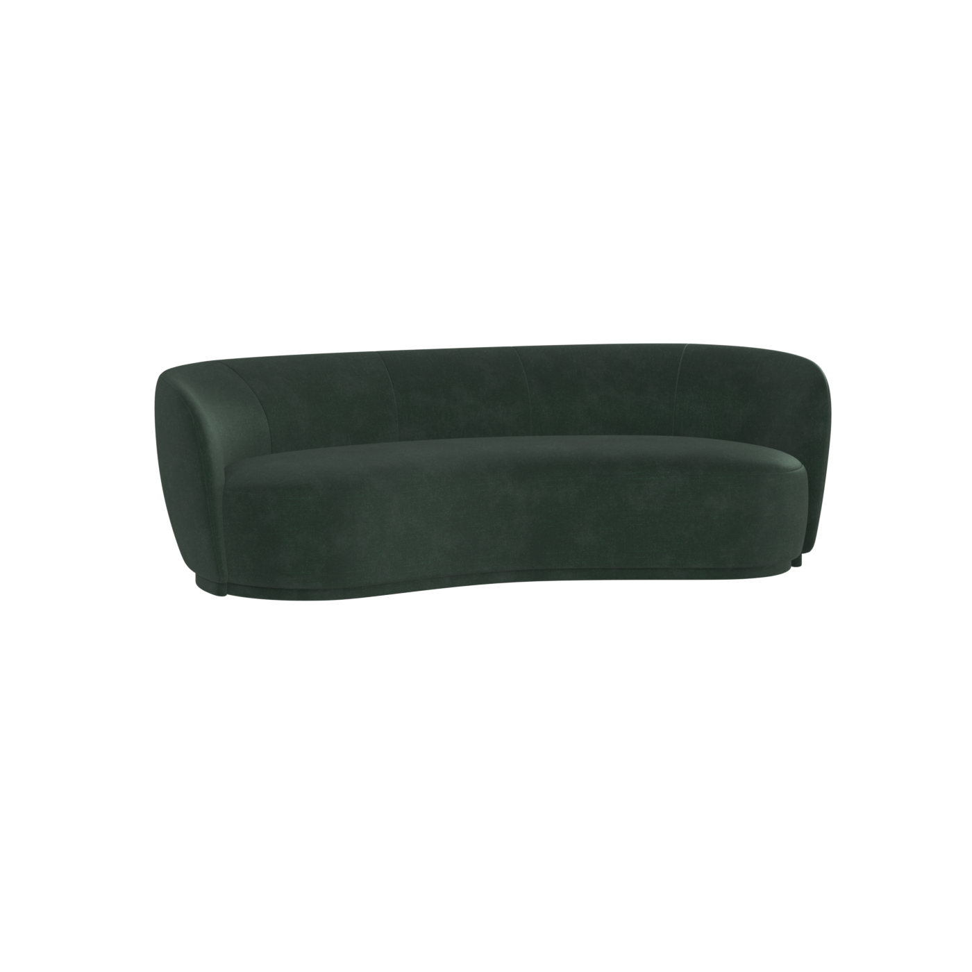 Posh Sofa - Curved Back Sofa with Continuous Base