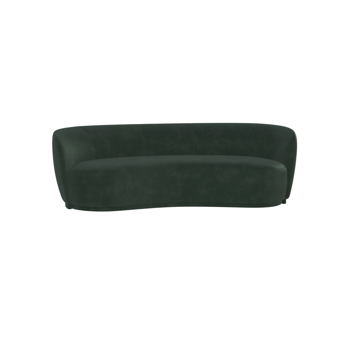 Posh Sofa - Curved Back Sofa with Continuous Base