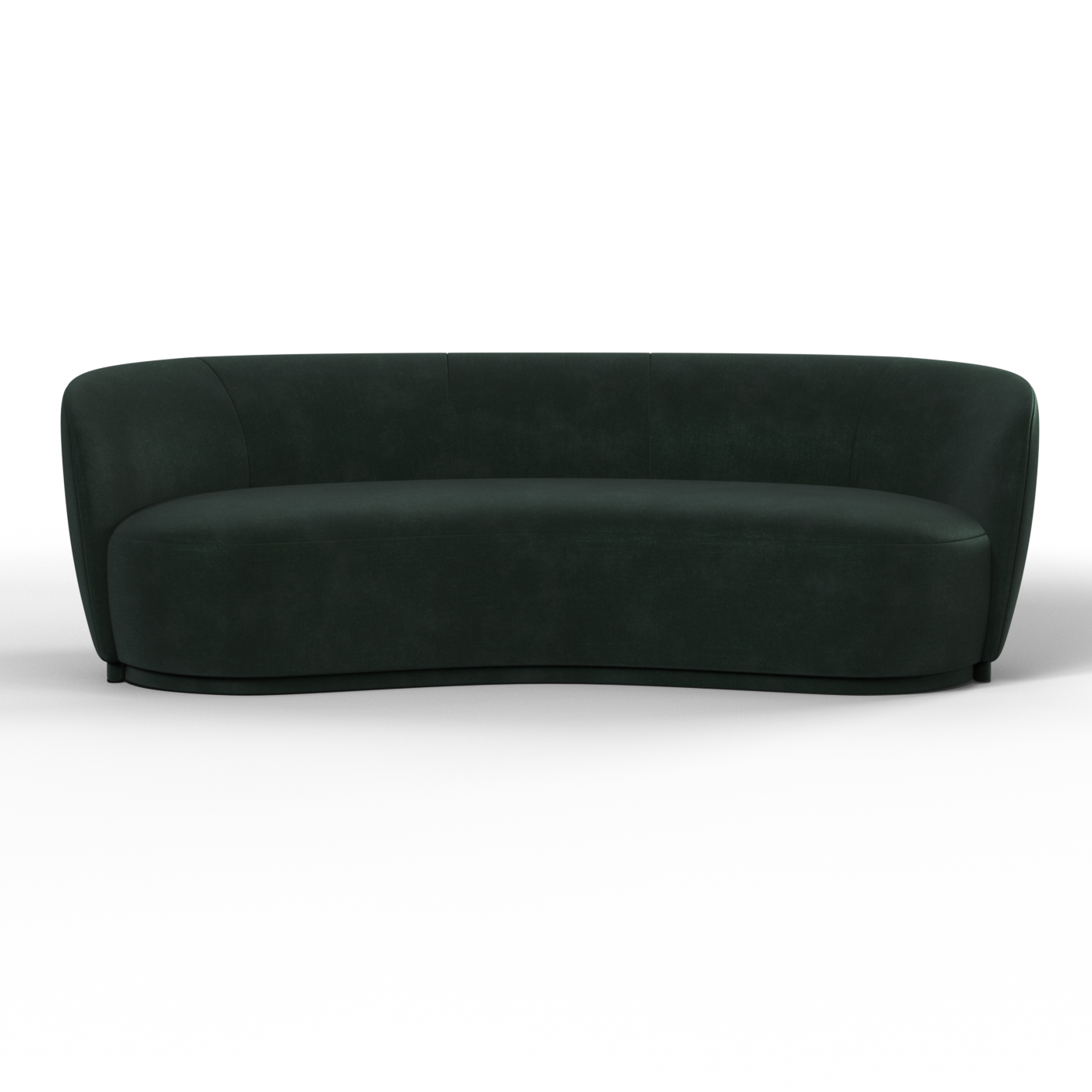 Posh Sofa - Curved Back Sofa with Continuous Base