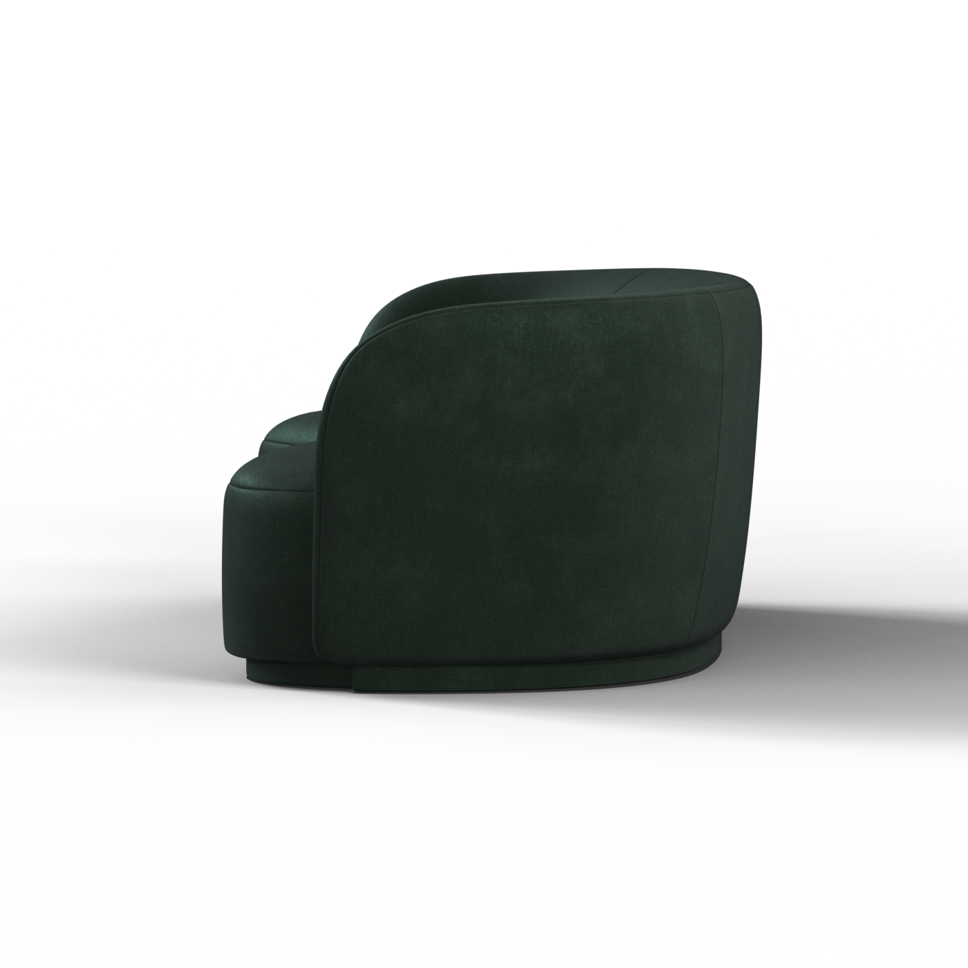 Posh Sofa - Curved Back Sofa with Continuous Base