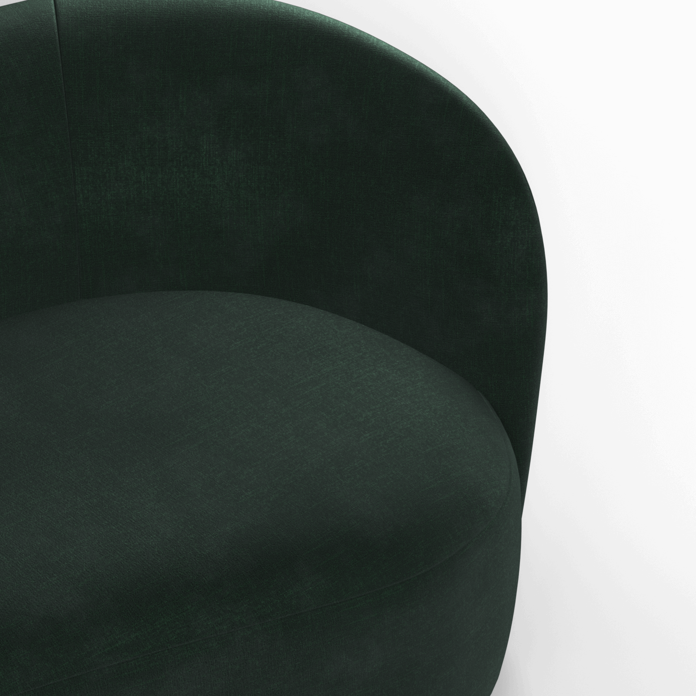 Posh Sofa - Curved Back Sofa with Continuous Base
