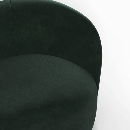 Posh Boucle Curved Sofa