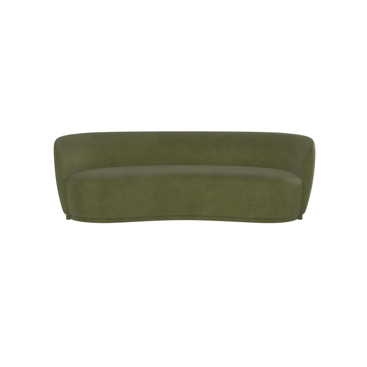 Posh Sofa - Curved Back Sofa with Continuous Base