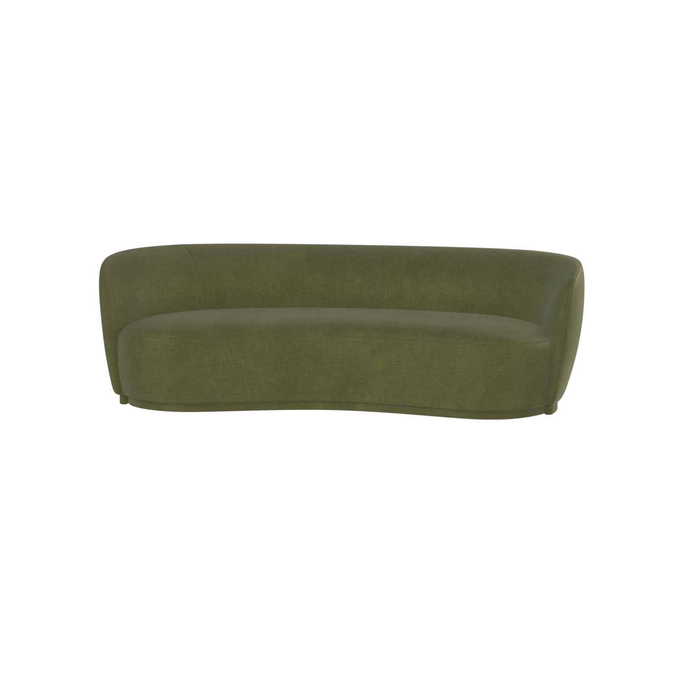 Posh Sofa - Curved Back Sofa with Continuous Base