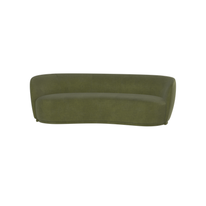 Posh Sofa - Curved Back Sofa with Continuous Base