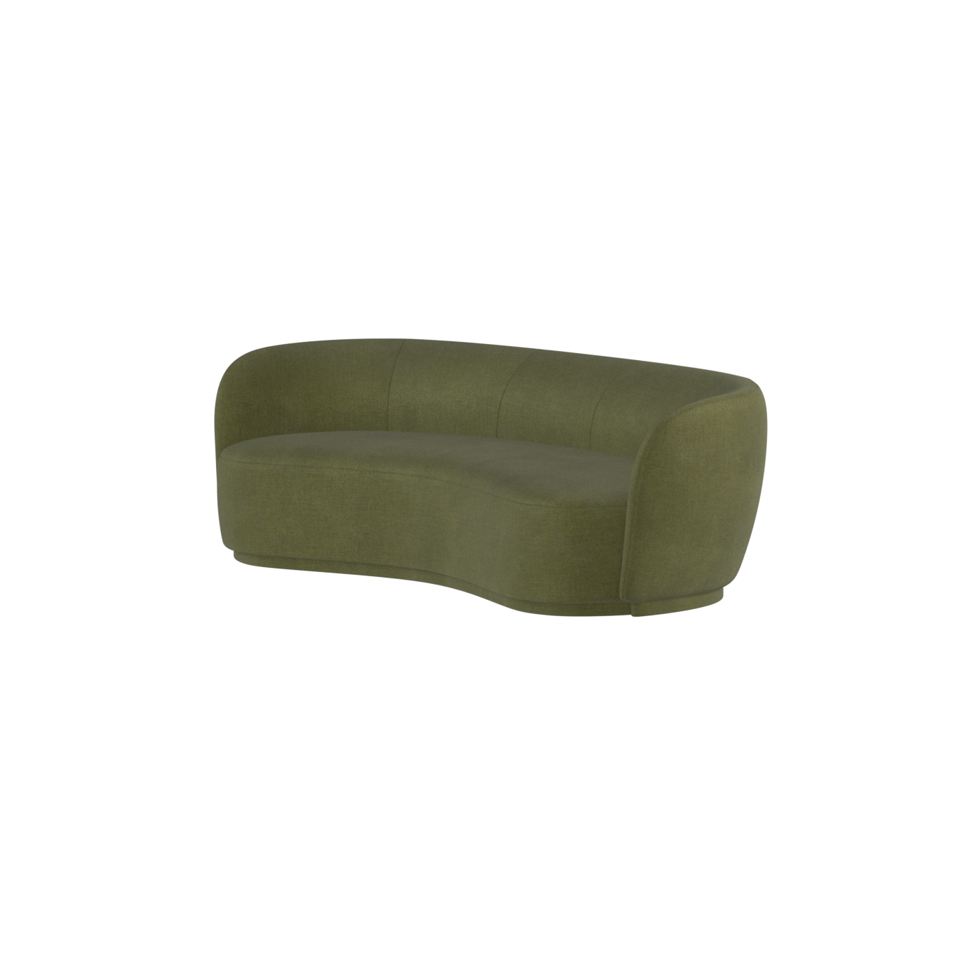 Posh Sofa - Curved Back Sofa with Continuous Base