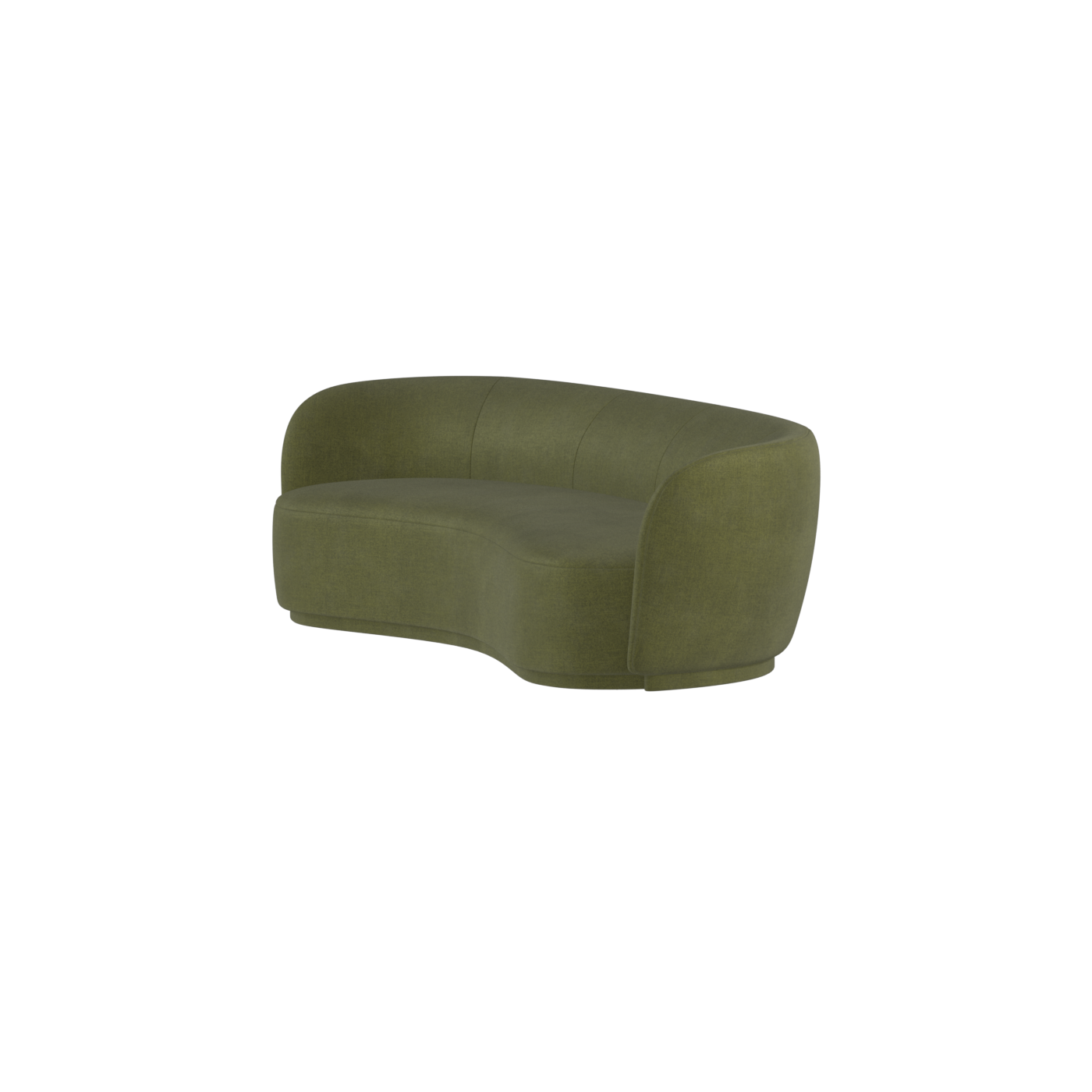 Posh Sofa - Curved Back Sofa with Continuous Base