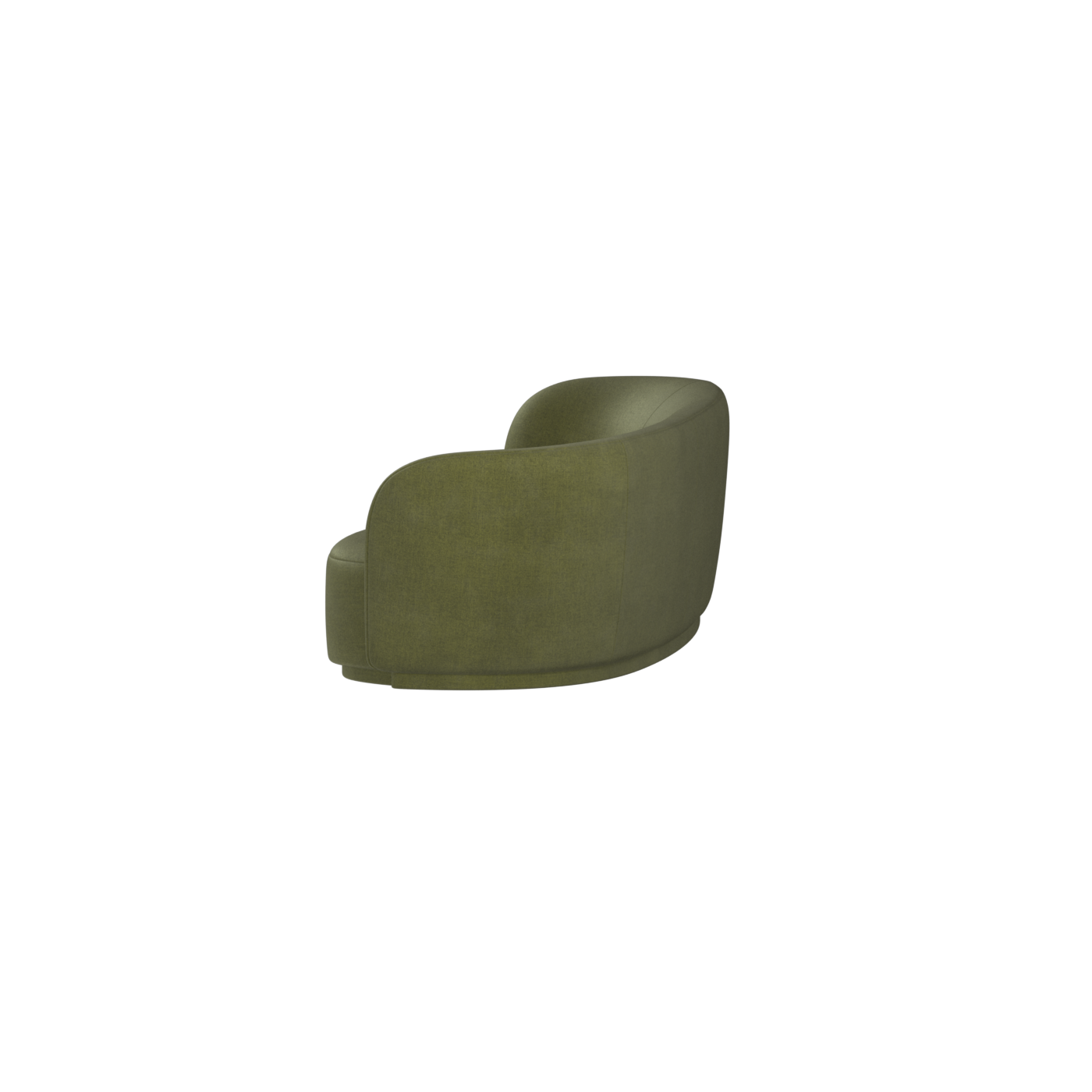 Posh Sofa - Curved Back Sofa with Continuous Base