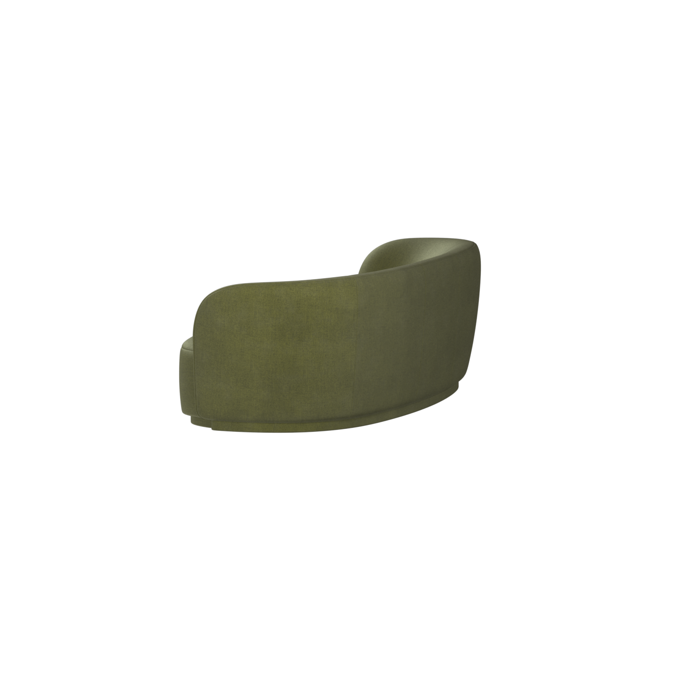 Posh Sofa - Curved Back Sofa with Continuous Base