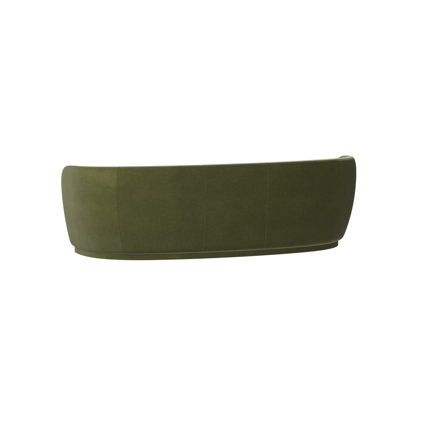 Posh Sofa - Curved Back Sofa with Continuous Base