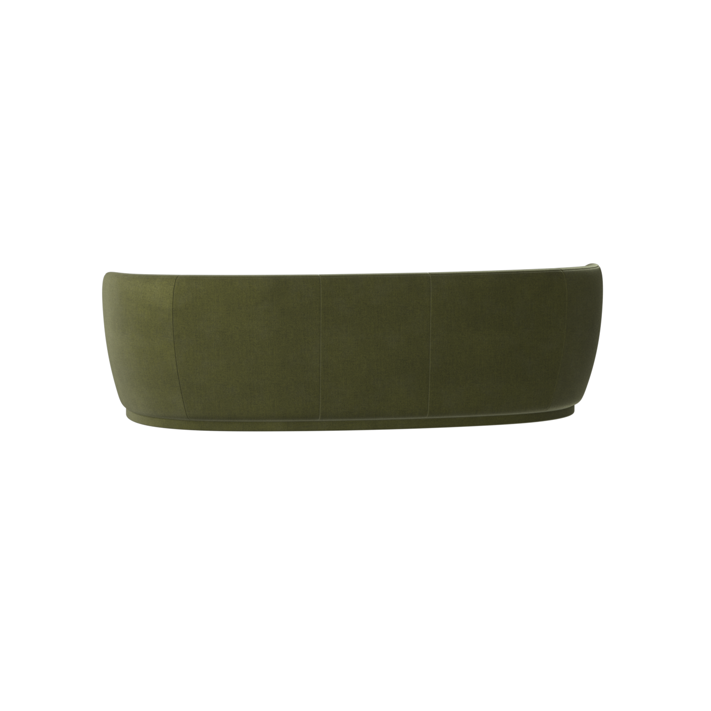 Posh Sofa - Curved Back Sofa with Continuous Base