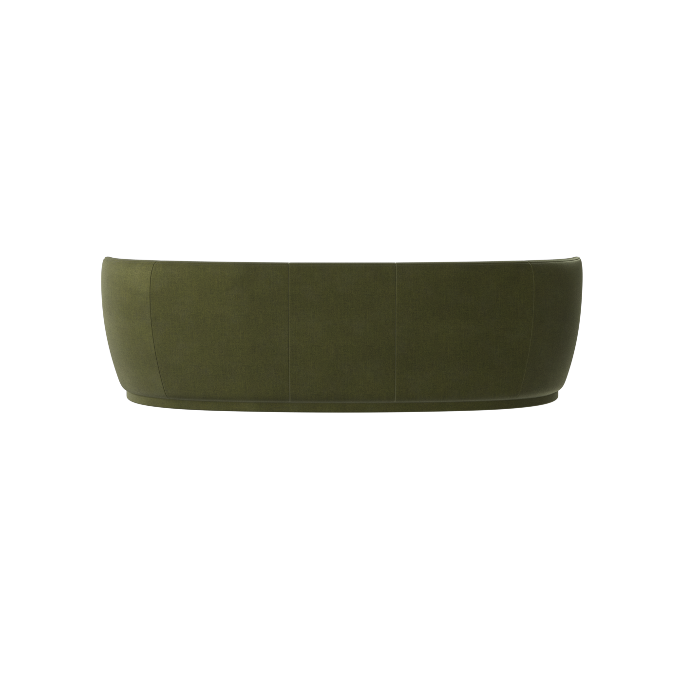 Posh Sofa - Curved Back Sofa with Continuous Base