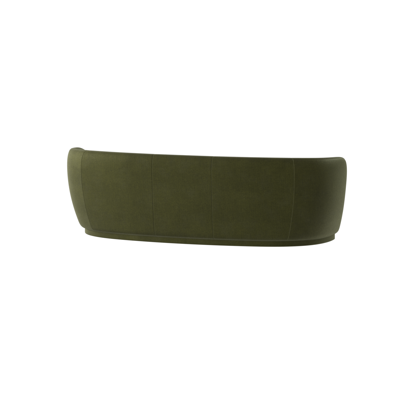 Posh Sofa - Curved Back Sofa with Continuous Base