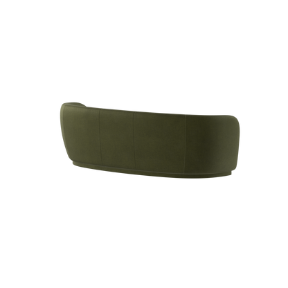 Posh Sofa - Curved Back Sofa with Continuous Base