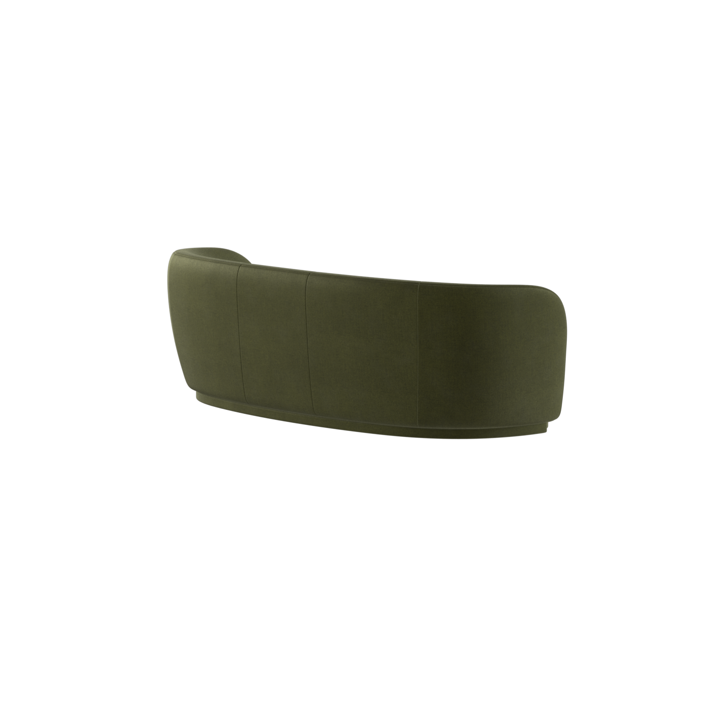 Posh Sofa - Curved Back Sofa with Continuous Base