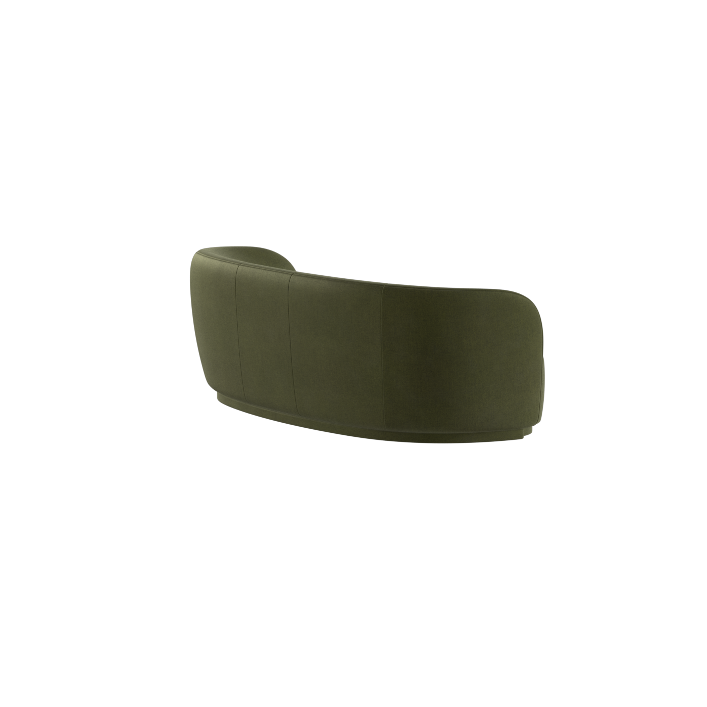 Posh Sofa - Curved Back Sofa with Continuous Base