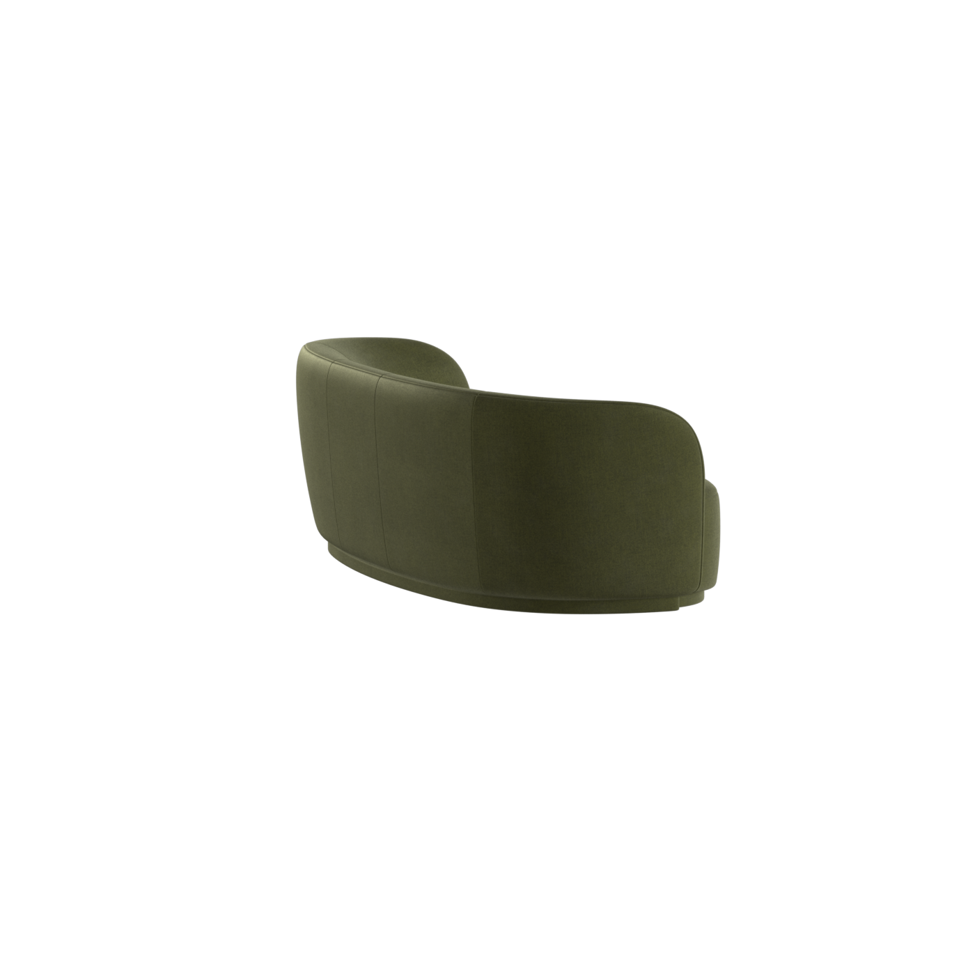 Posh Sofa - Curved Back Sofa with Continuous Base