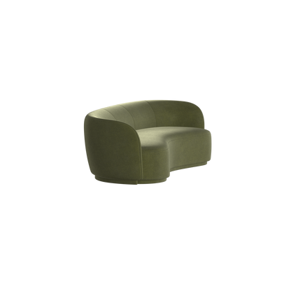 Posh Sofa - Curved Back Sofa with Continuous Base