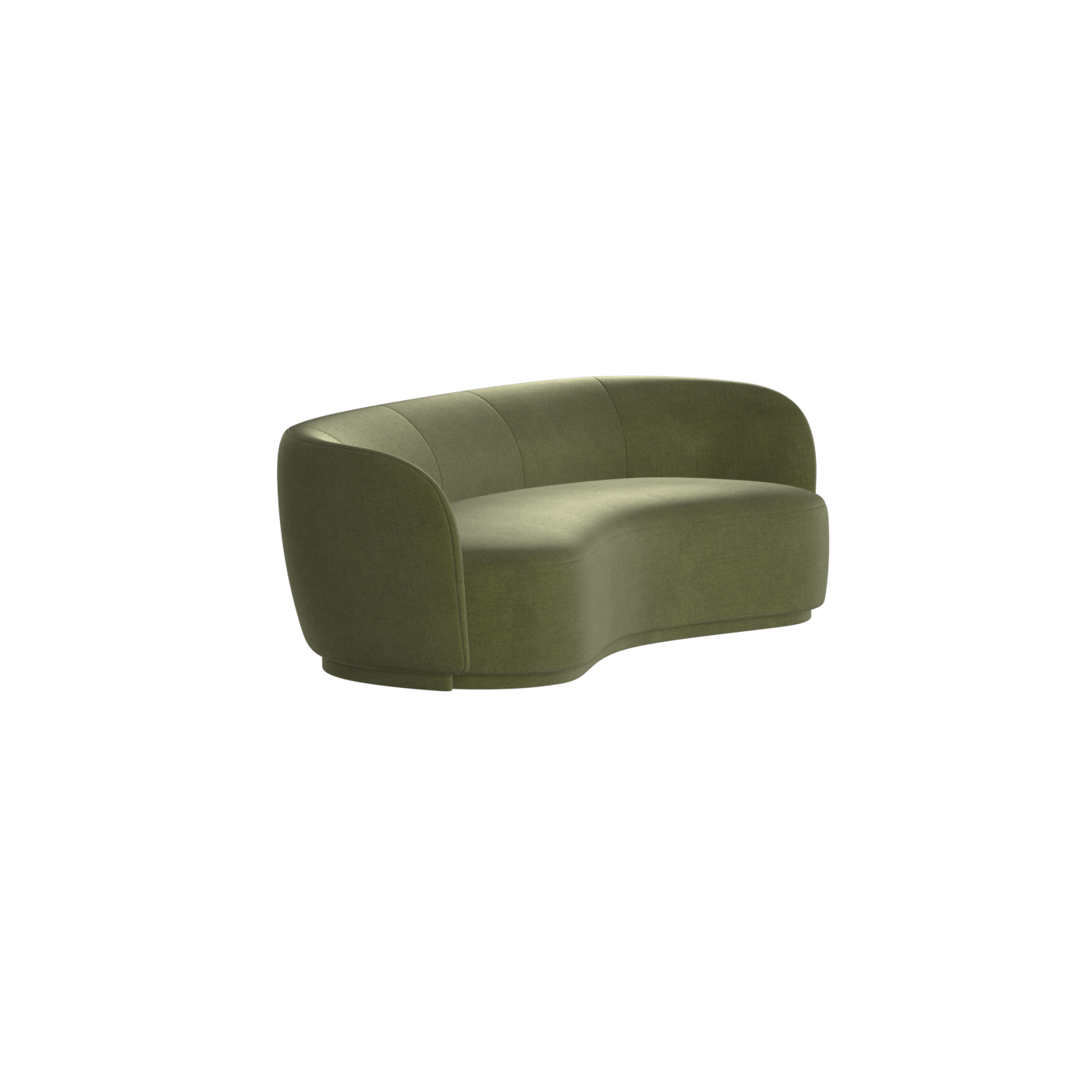 Posh Sofa - Curved Back Sofa with Continuous Base