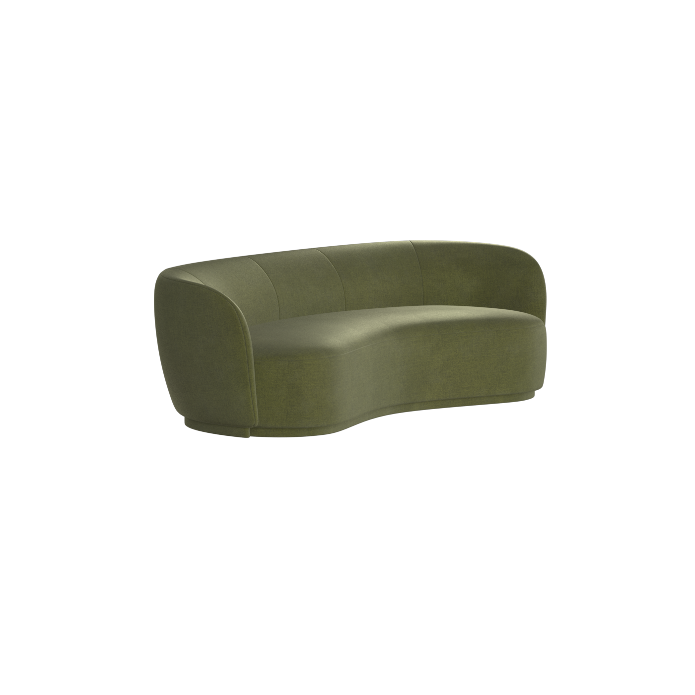 Posh Sofa - Curved Back Sofa with Continuous Base