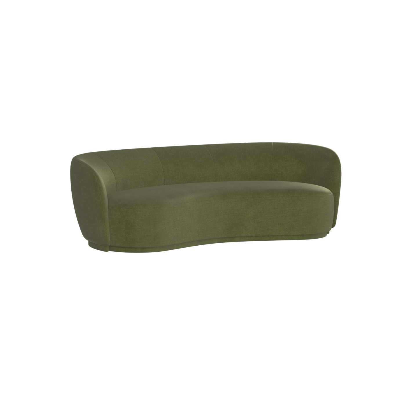 Posh Sofa - Curved Back Sofa with Continuous Base