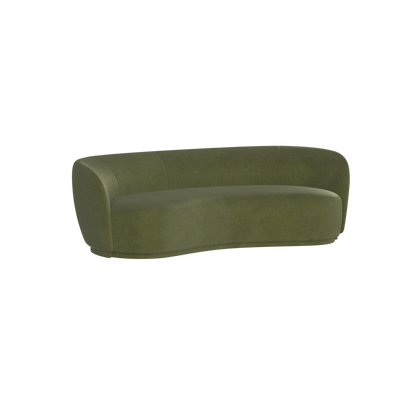Posh Sofa - Curved Back Sofa with Continuous Base