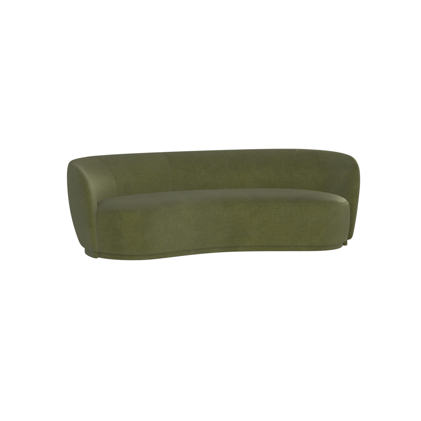 Posh Sofa - Curved Back Sofa with Continuous Base