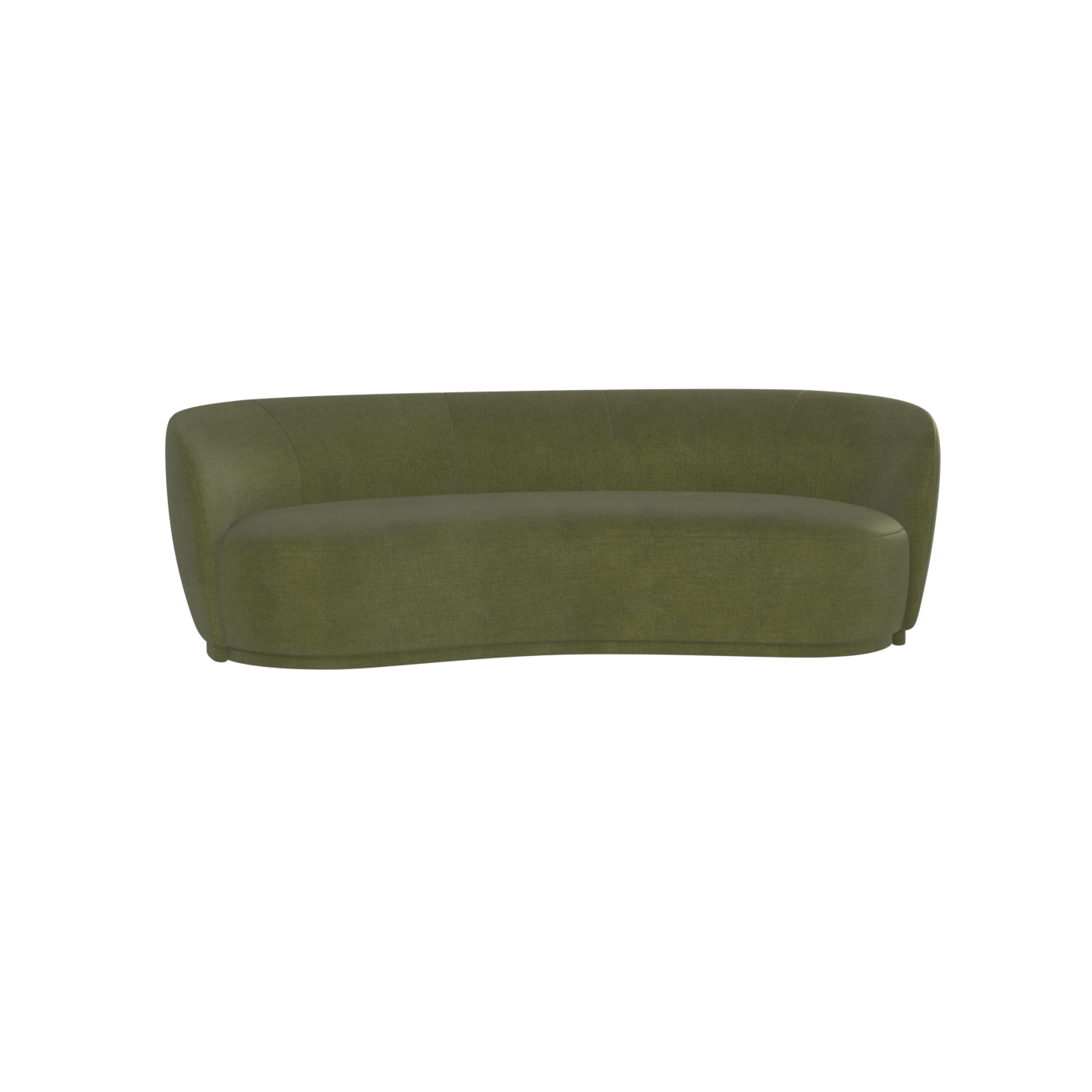 Posh Sofa - Curved Back Sofa with Continuous Base