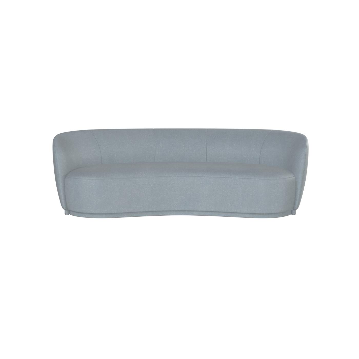 Posh Sofa - Curved Back Sofa with Continuous Base