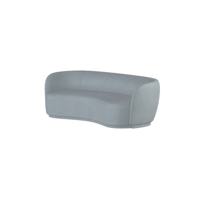 Posh Sofa - Curved Back Sofa with Continuous Base