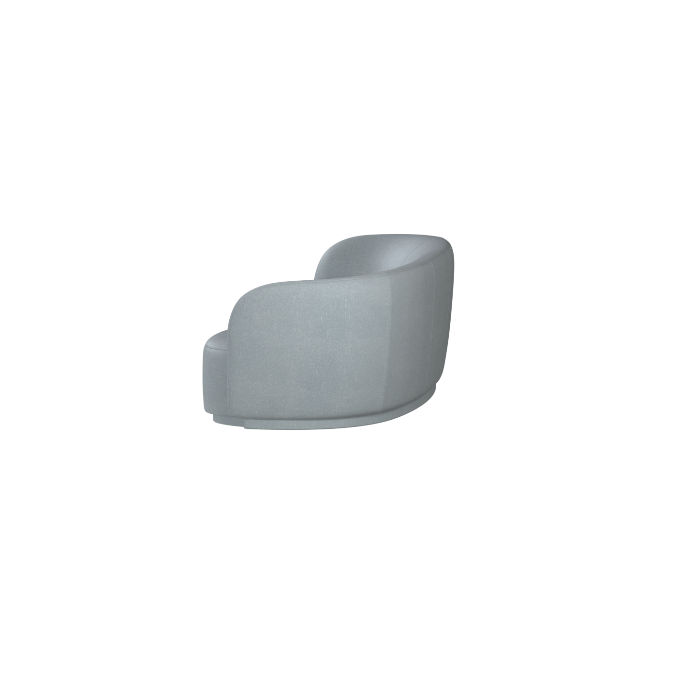 Posh Sofa - Curved Back Sofa with Continuous Base