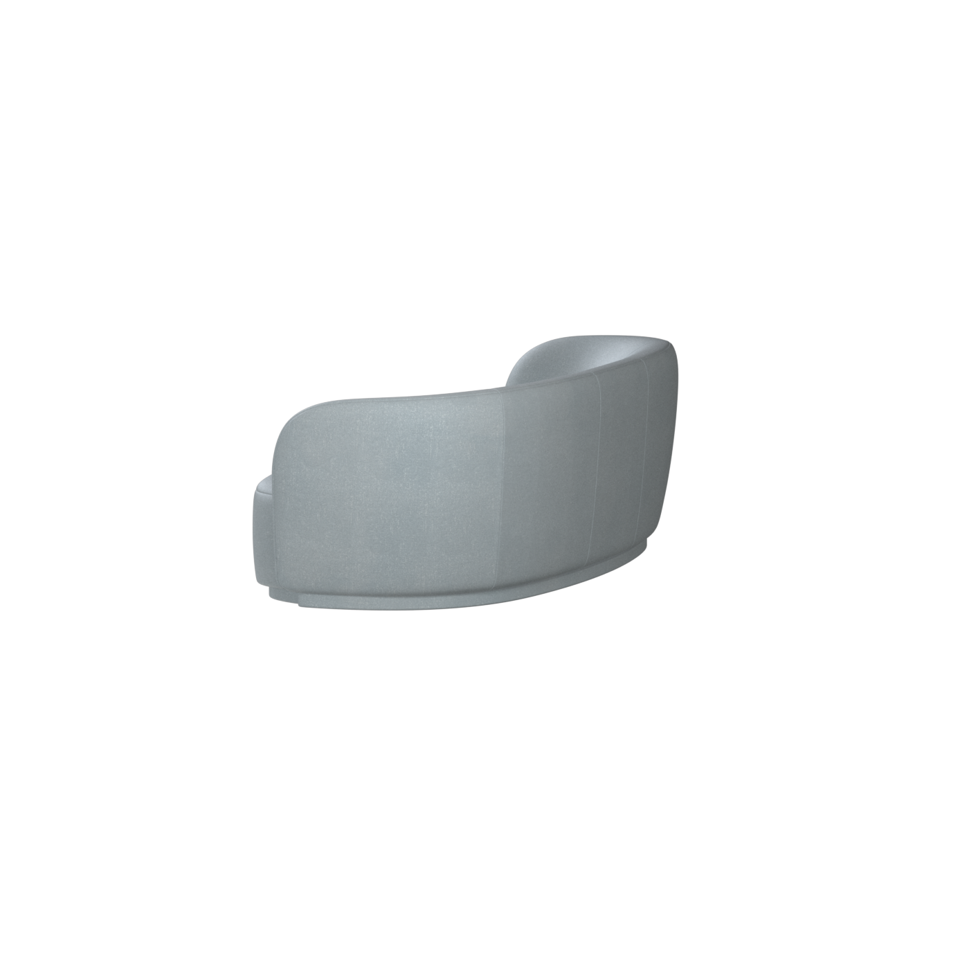 Posh Sofa - Curved Back Sofa with Continuous Base