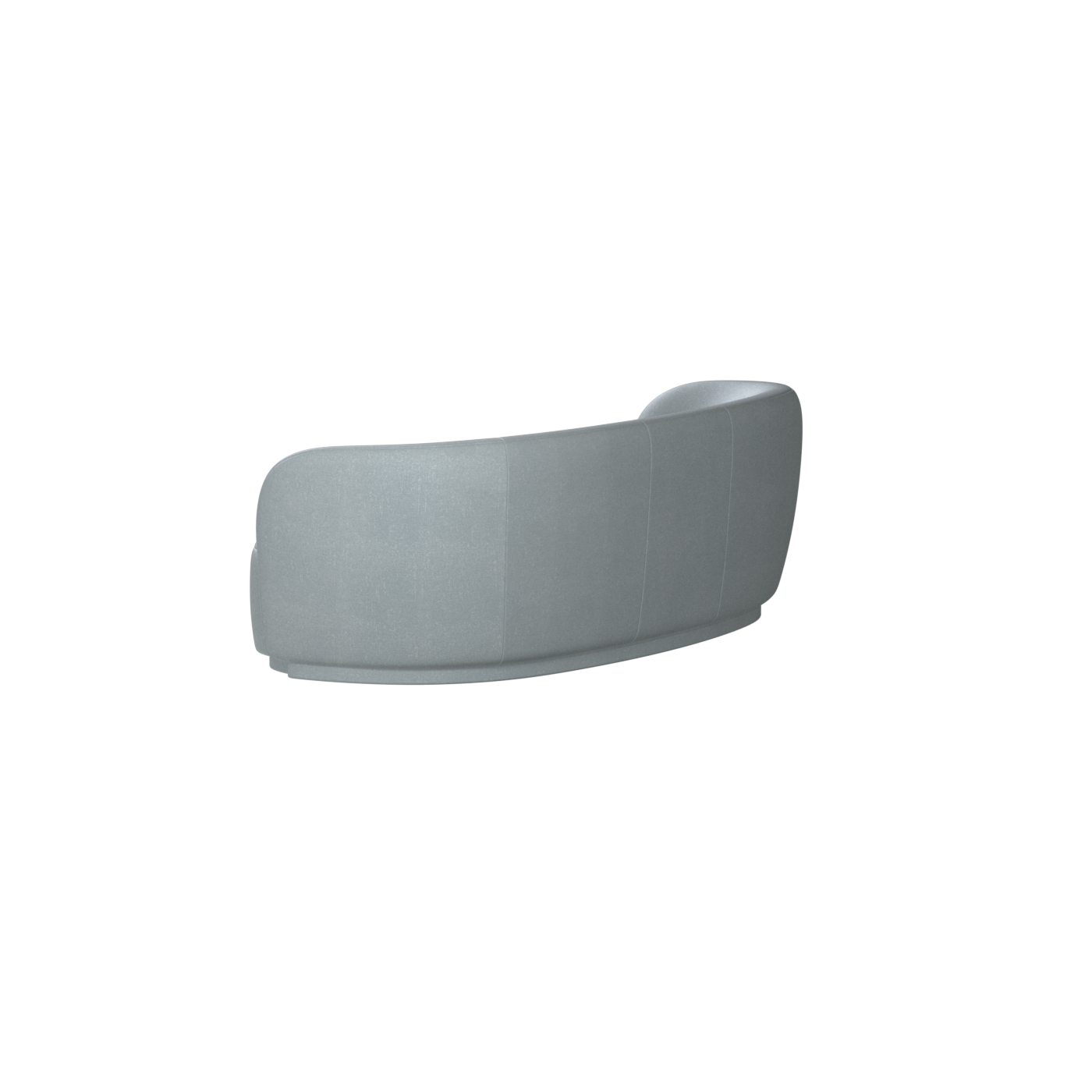 Posh Sofa - Curved Back Sofa with Continuous Base