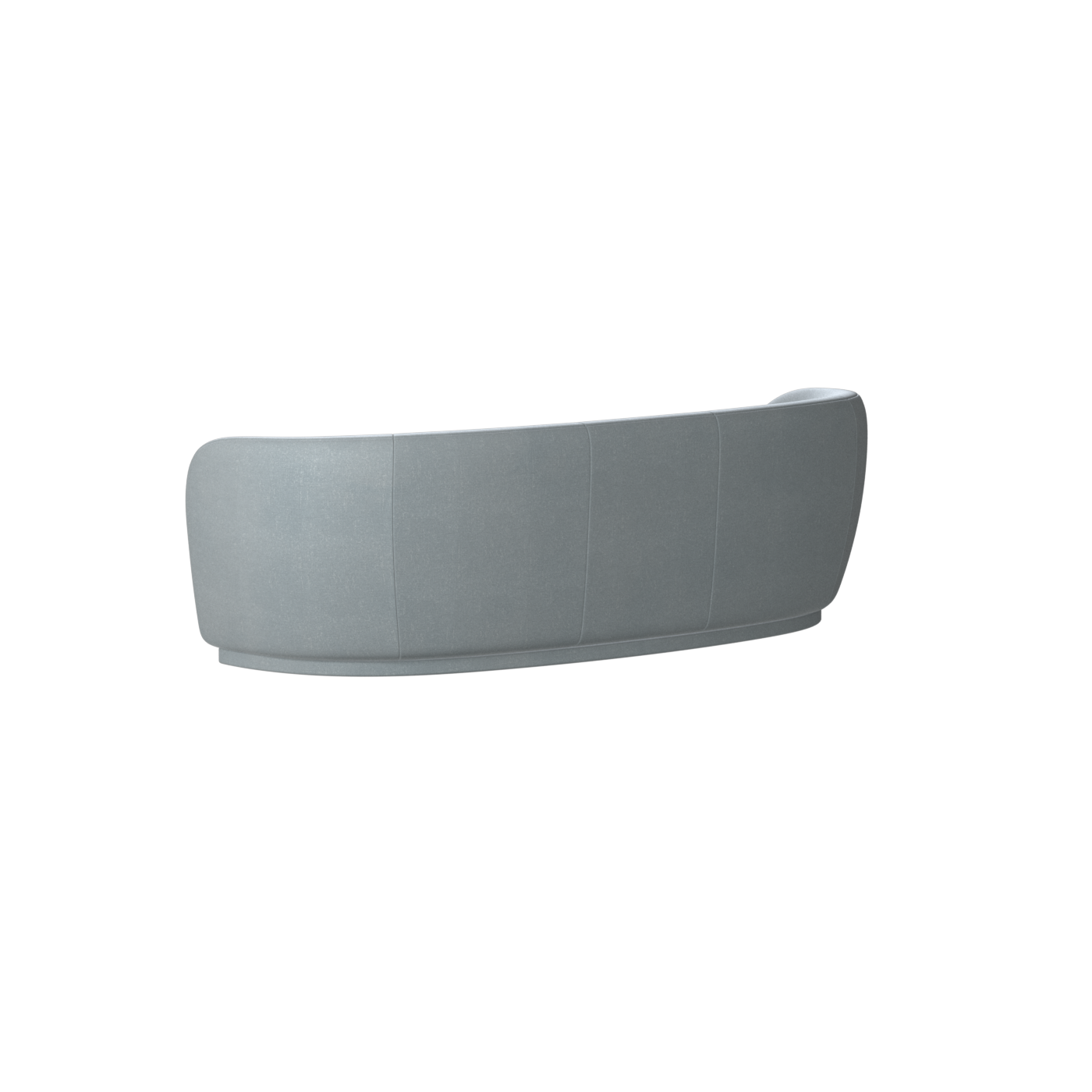 Posh Sofa - Curved Back Sofa with Continuous Base