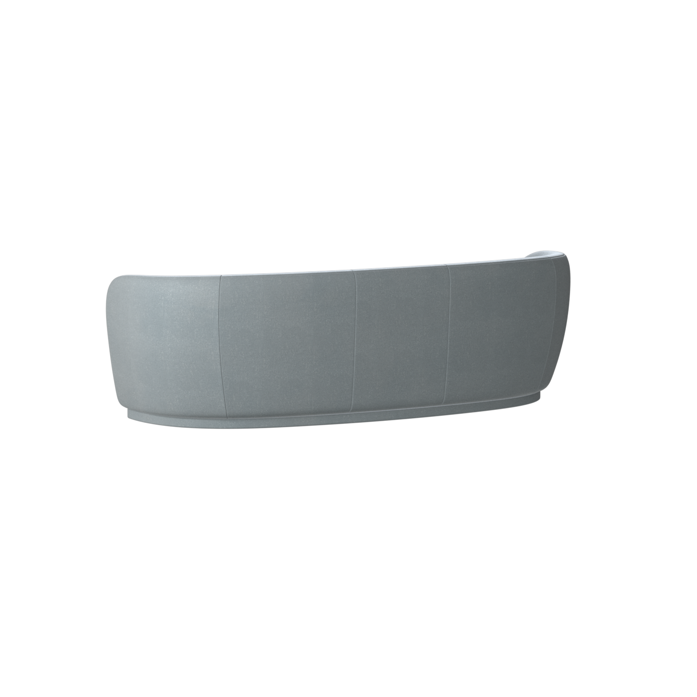 Posh Sofa - Curved Back Sofa with Continuous Base