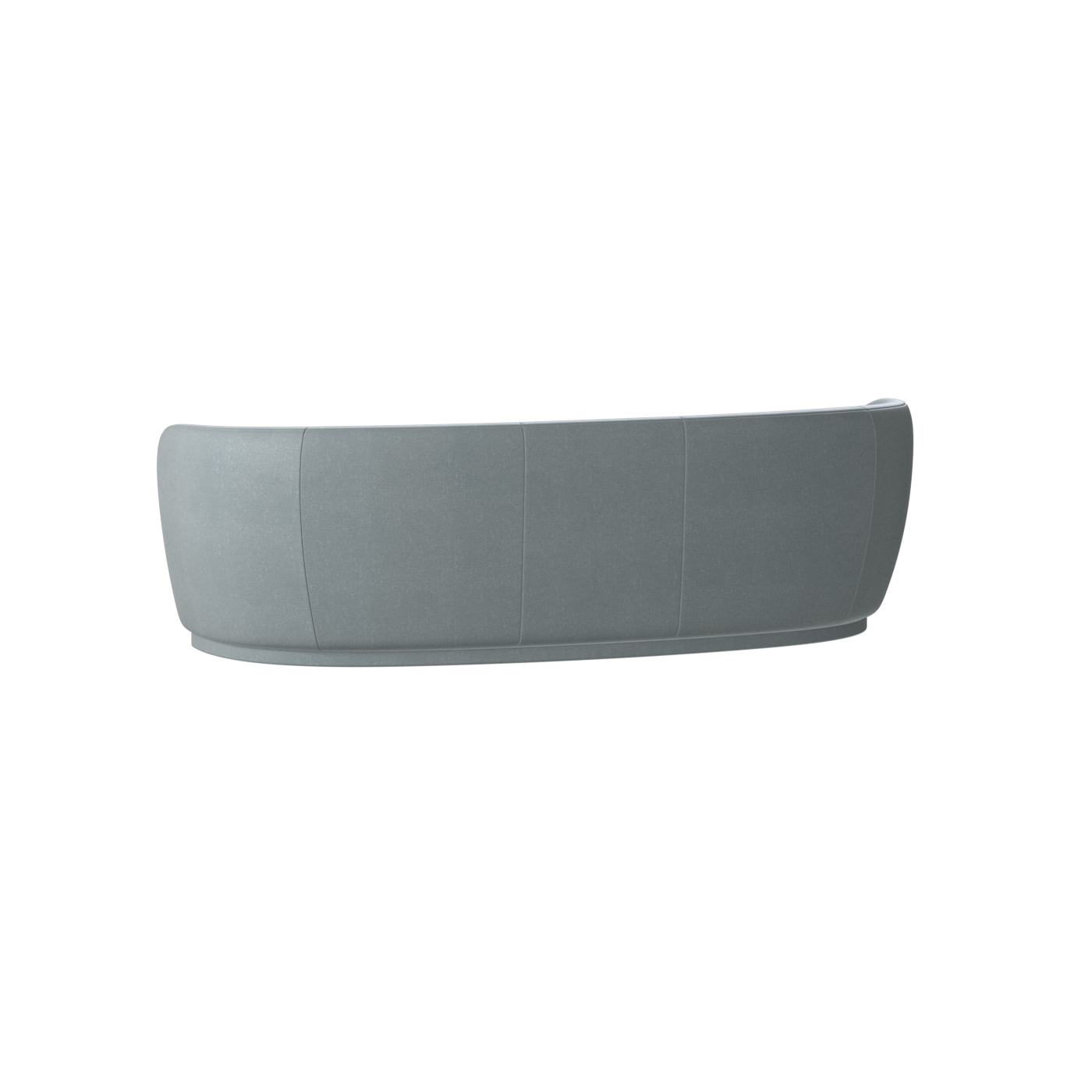 Posh Sofa - Curved Back Sofa with Continuous Base