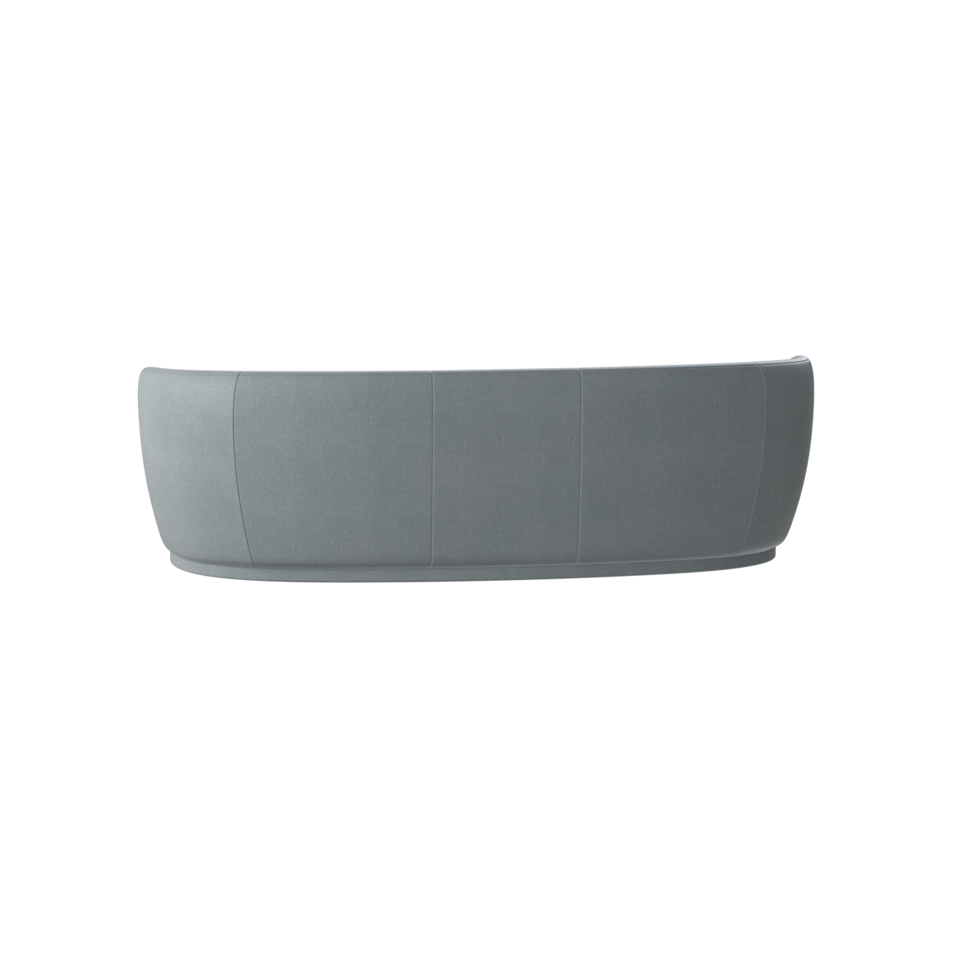 Posh Sofa - Curved Back Sofa with Continuous Base