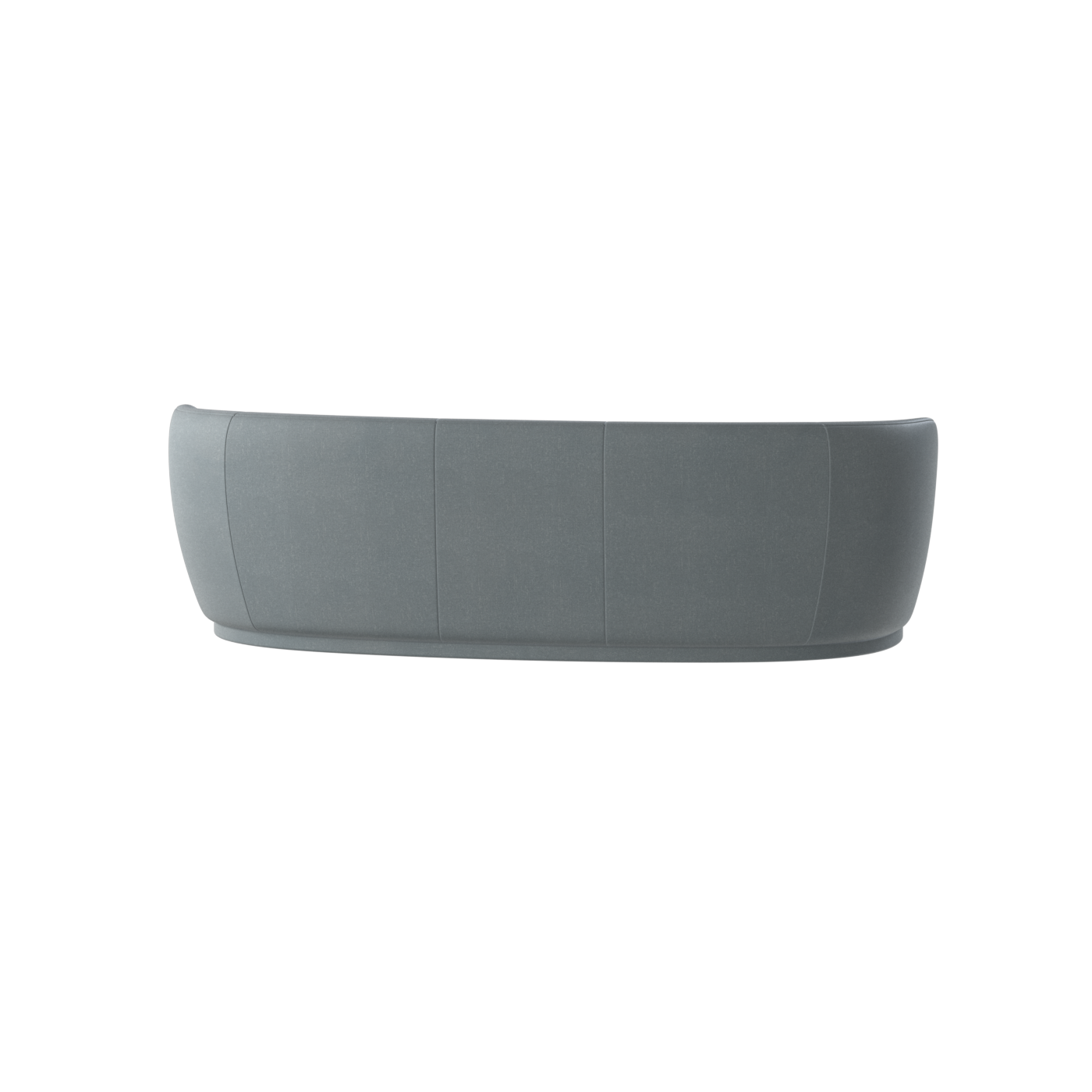 Posh Sofa - Curved Back Sofa with Continuous Base