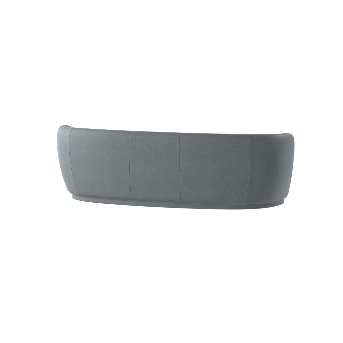 Posh Sofa - Curved Back Sofa with Continuous Base