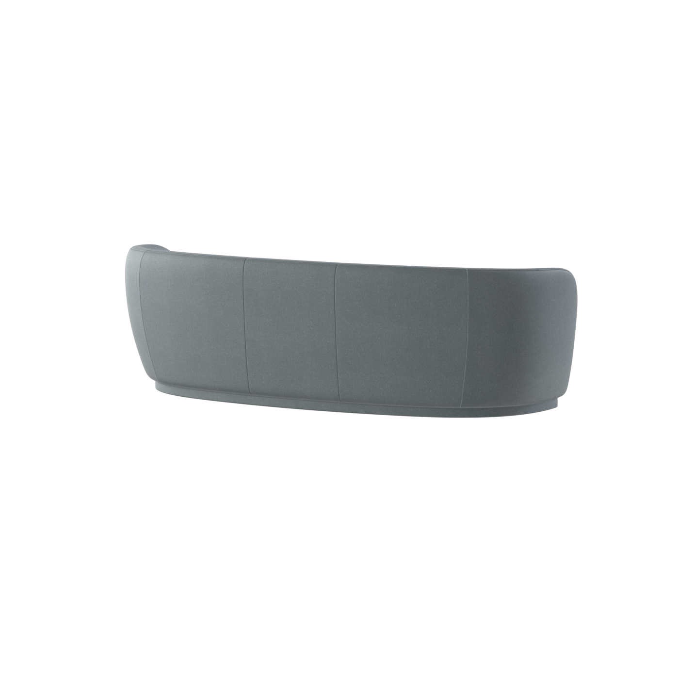 Posh Sofa - Curved Back Sofa with Continuous Base