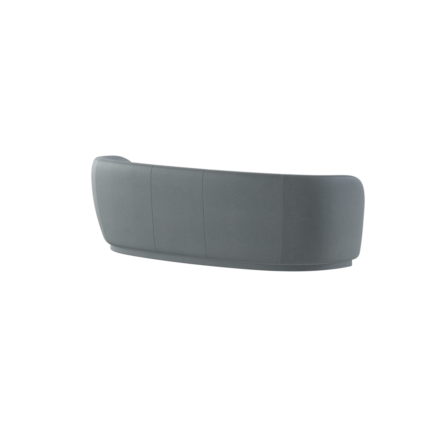 Posh Sofa - Curved Back Sofa with Continuous Base