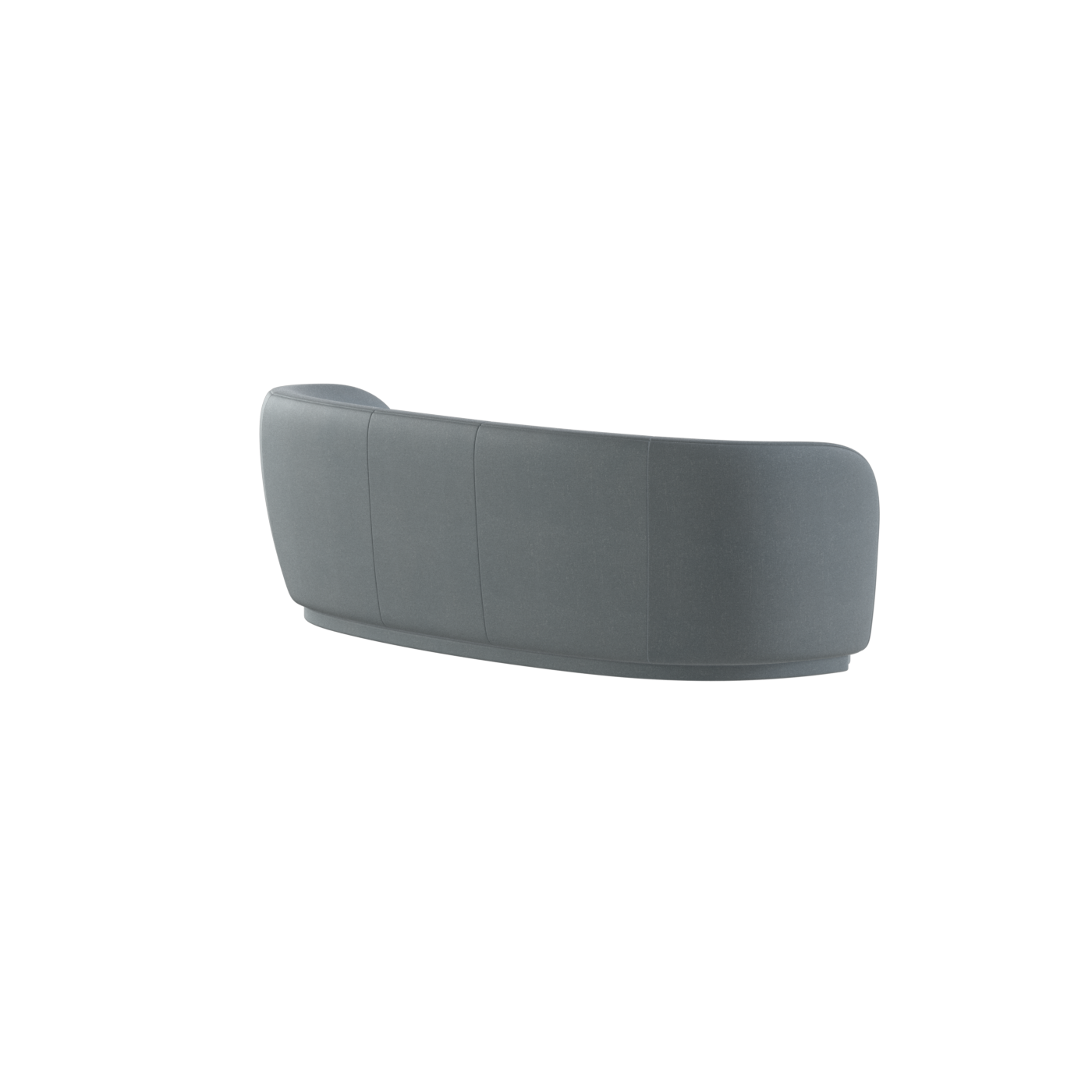 Posh Sofa - Curved Back Sofa with Continuous Base