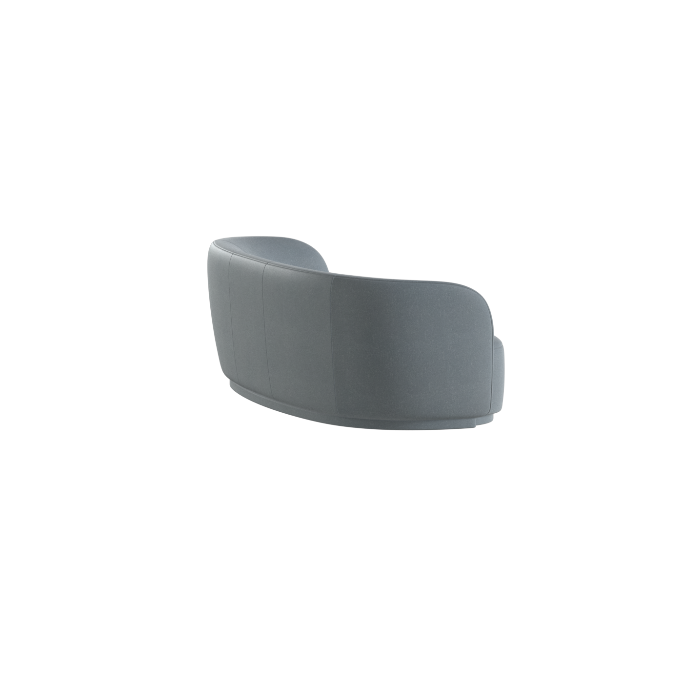 Posh Sofa - Curved Back Sofa with Continuous Base