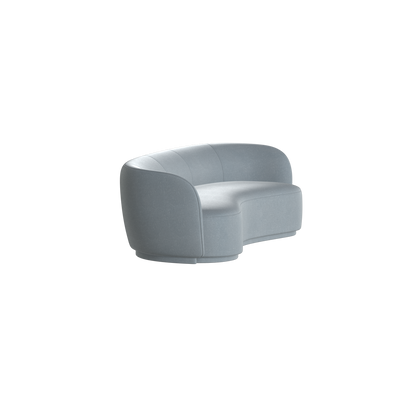 Posh Sofa - Curved Back Sofa with Continuous Base