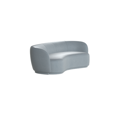 Posh Sofa - Curved Back Sofa with Continuous Base