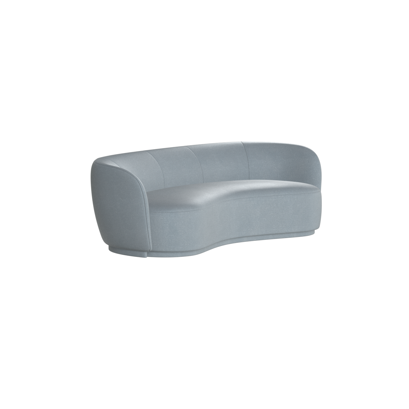 Posh Sofa - Curved Back Sofa with Continuous Base