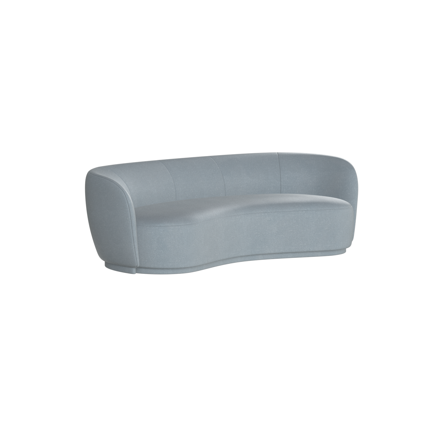 Posh Sofa - Curved Back Sofa with Continuous Base