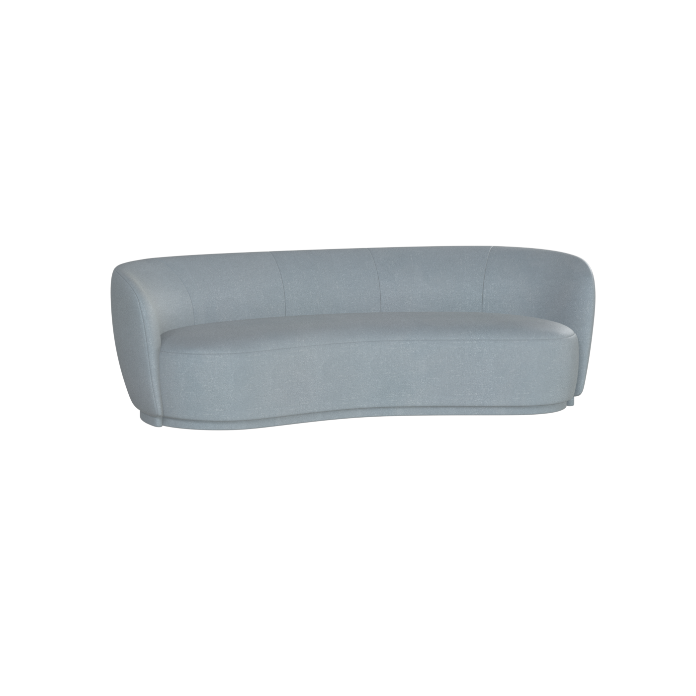 Posh Sofa - Curved Back Sofa with Continuous Base