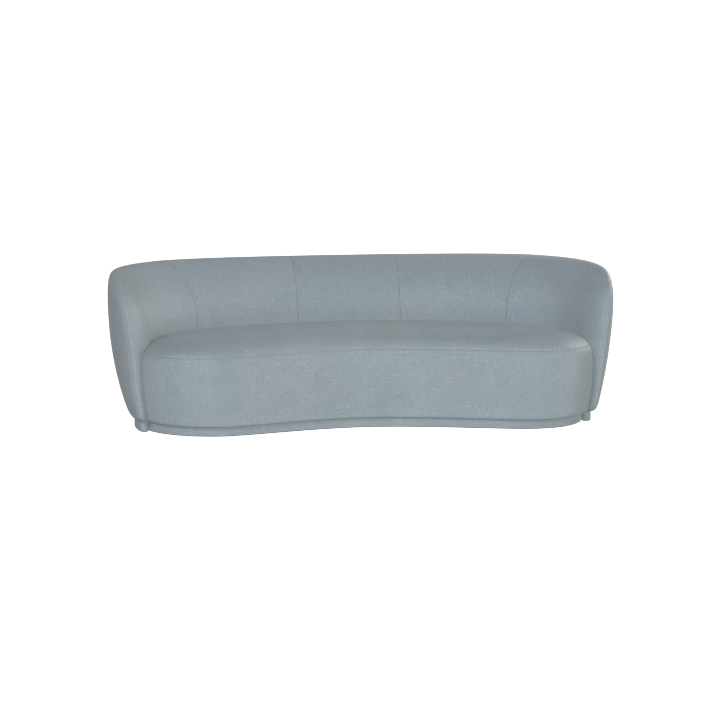 Posh Sofa - Curved Back Sofa with Continuous Base