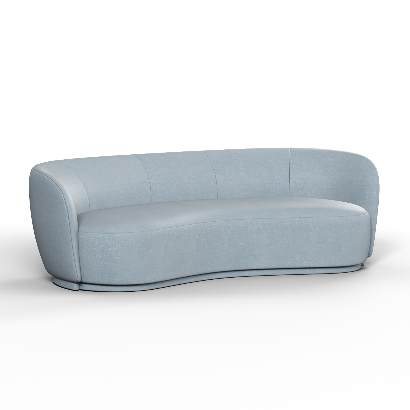 Posh Sofa - Curved Back Sofa with Continuous Base
